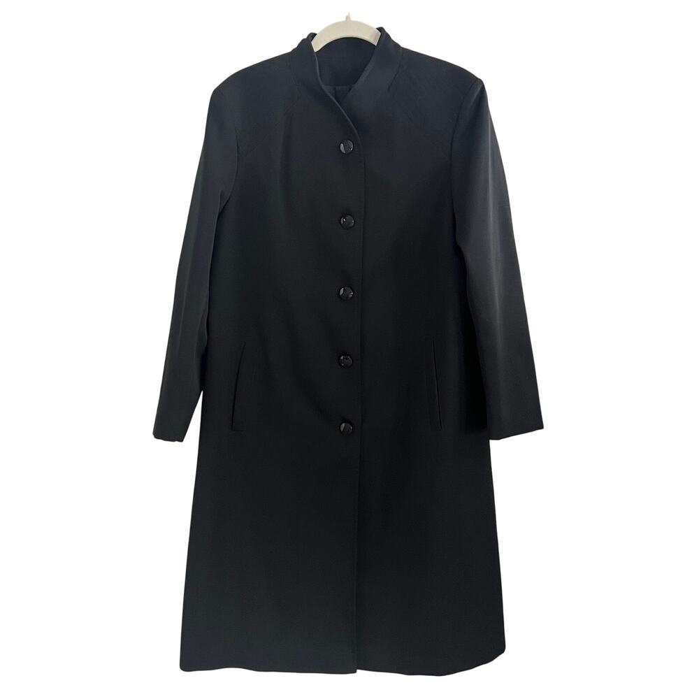 Vintage Forecaster of Boston Lightweight Black Overcoat Women Size L
